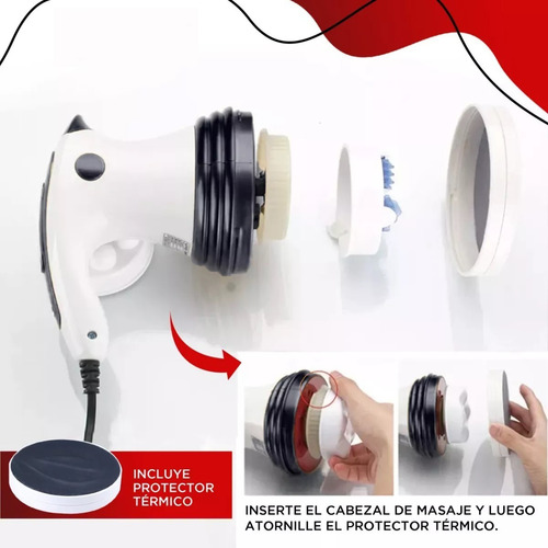 Imagen 7 de 10 de Masajeador Turbo Cuerpo P/ Cremas Masaje Anticelulitis (w11)