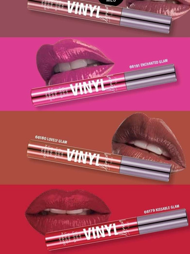 Labial Liquido Acabado Vinyl Lovely Glam Original De Jafra 