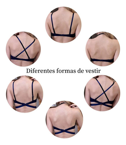 Brasieres Bra Push Up Escote Profundo Convertible