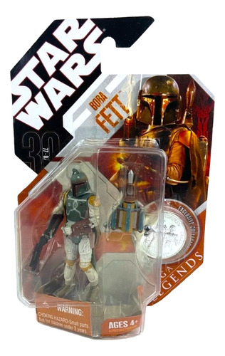 Star Wars 30 Aniversario Saga Legends Boba Fett Unico!!!