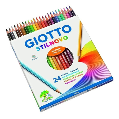 Lapices Giotto Stilnovo X 24 Colores Calidad Premiun Estudio