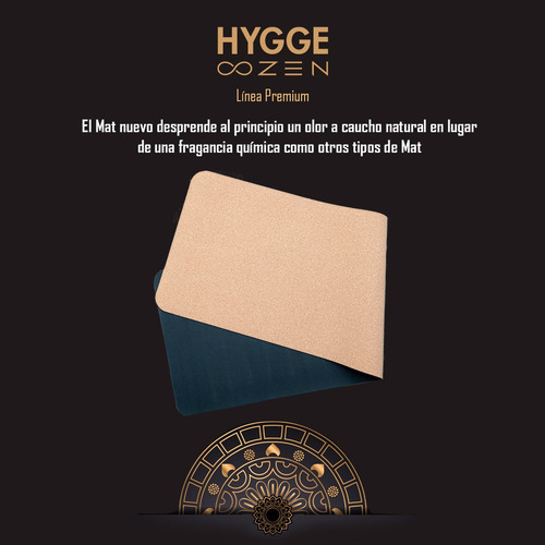 Imagen 6 de 10 de Mat Superior Ecológico Yoga Poliuretano Pu Caucho Corcho 4mm