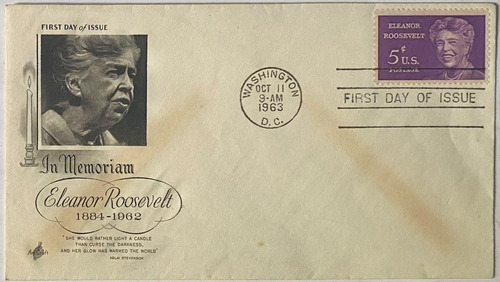 Sobre Primer Día, 1963, Usa Eleanor Roosevelt, Sp7