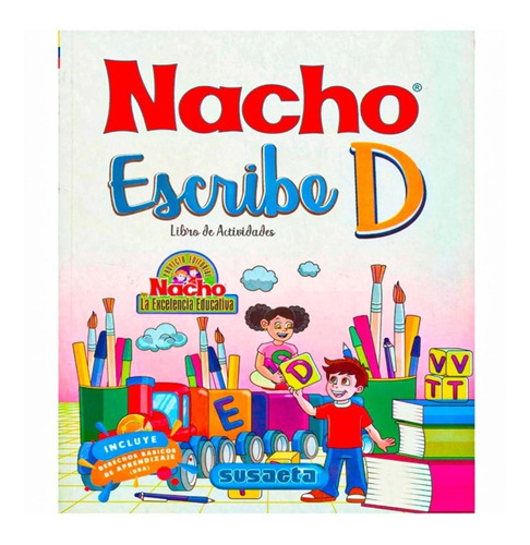 Cartilla Nacho Escribe Educativas ( A, B, C, D, E) X5 Und