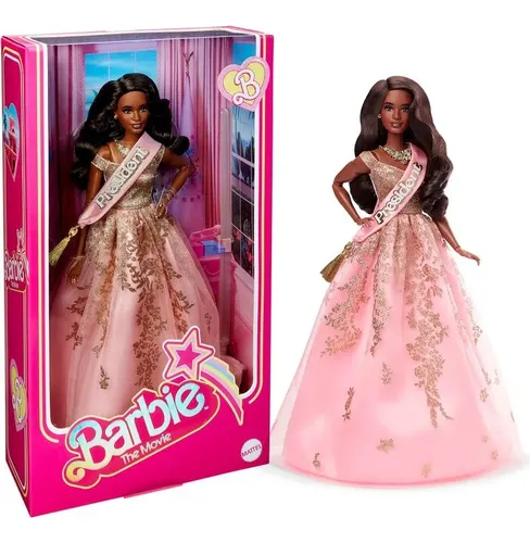 comprar Boneca Barbie The Move Coleção Presidente Filme Hpk05 Mattel