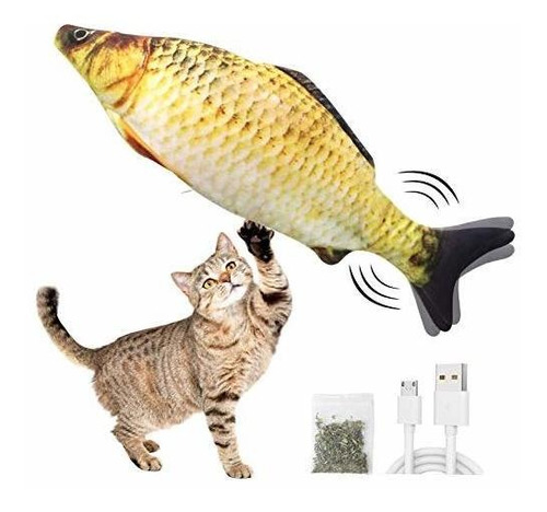 Electric Moving Fish Cat Toy, Realistic Electric 