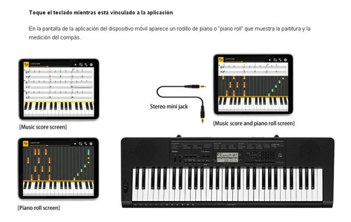 Imagen 4 de 10 de Teclado Casio Ctk3500 5 Octavas Sensitivo + Soporte + Funda