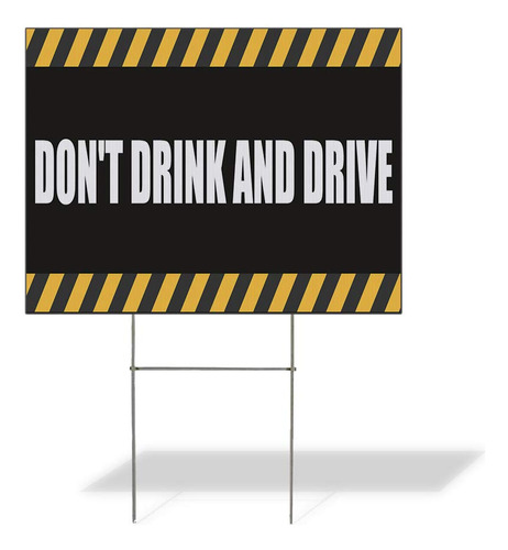 Cartel Impermeable Para Patio Diseño Don't Drink And Drive X