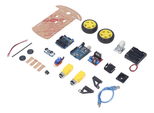 Kit De Chasis De Coche Robot Inteligente, Desarrollo Program