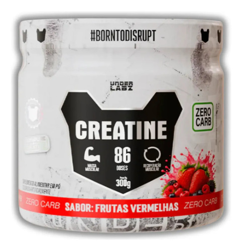 Creatina Zero Carb de Frutas Vermelhas Under Labz, 300g