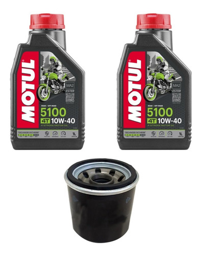 Kit Troca Óleo 2l Motul 10w40 + Filtro Kawasaki Vulcan 650