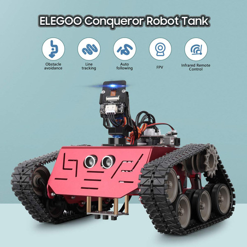 Kit De Tanque Robot Conqueror Compatible Con Arduino
