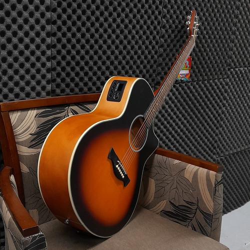 Imagem 3 de 10 de Violao Tagima Eletroacustico Tw-29 Dsb Medio Jumbo Woodstock