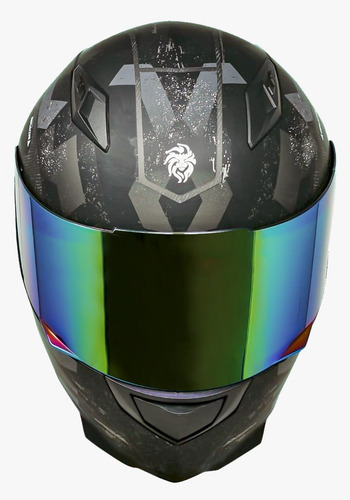 Imagen 4 de 6 de Casco Para Moto Cerrado Kov Novak Warefare Negro Camuflaje