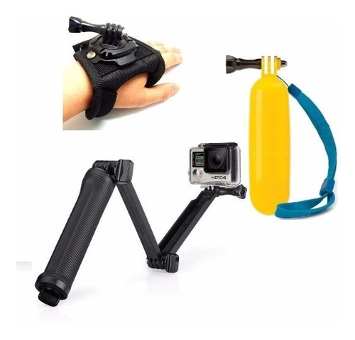 Bastão 3 Way Flutuante Suporte Mão 360 Gopro Hero 5 4 3 2 1