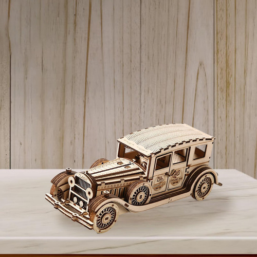 3d Wooden Classic Car Puzzle Toy Auto Assuncent Crafts