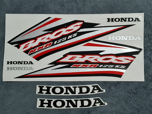 Kit Calcos  Honda Nxr 125 Ks Bros Blanca Excelente  Envios!!