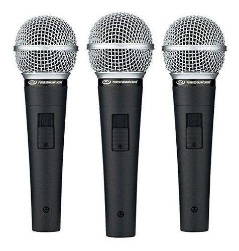 Pack De 3 Micrófonos Vocales Dinámicos Ultra-claros.