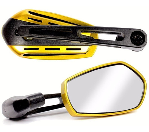 Retrovisor Espelho Esportivo Mini Dourado Twister Cb Fazer