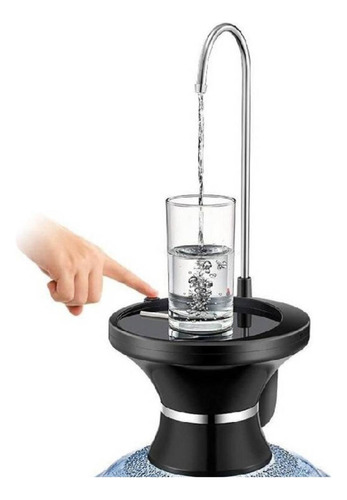 Dispensador De Agua Automatico Recargable Con Base Negro