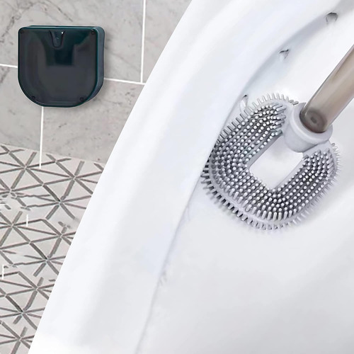 Cepillos De Baño Con Dispensador De Limpiador Y Soporte
