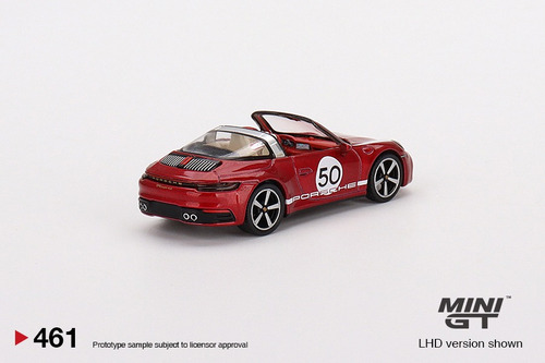 Mini Gt 461 Porsche 911 Targa 4s Haritage Edition Vermelho