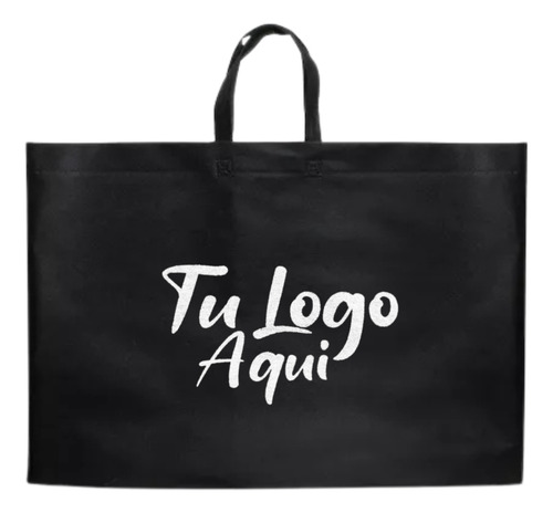 100 Bolsas Friselina Con Imp. 1 Color Ambas Caras 60x50x10cm