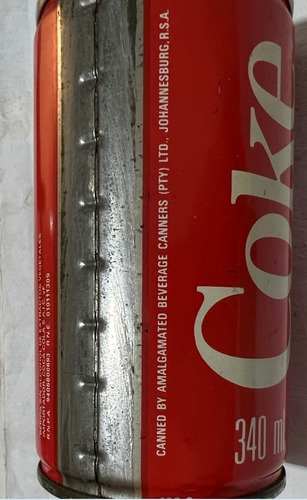 Lata Gaseosa Coca Cola Coke  - 1979 Sudafrica