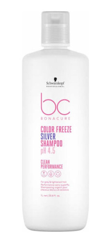 Shampoo Silver Color Freeze Matiza Canas 1lt Schwarzkopf