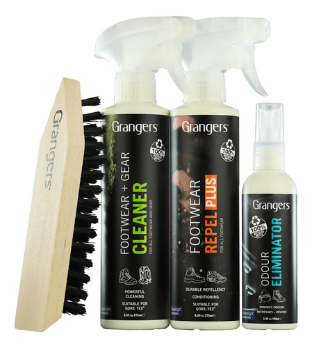 Kit Completo De Cuidado Para Calzado Outdoor Grangers