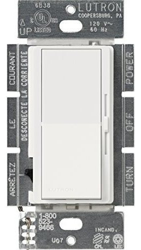 Lutron Dvcl253pwh Diva 250watt Single Pole3way Cflled Dimmer