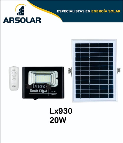 Imagen 1 de 1 de Reflectores Led Solares 20w