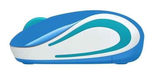 Imagen 2 de 3 de Mouse mini inalámbrico Logitech Color Collection M187 brave blue