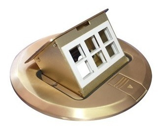 Thorsman Mini Caja De Piso Redonda Para Datos O Conectores T