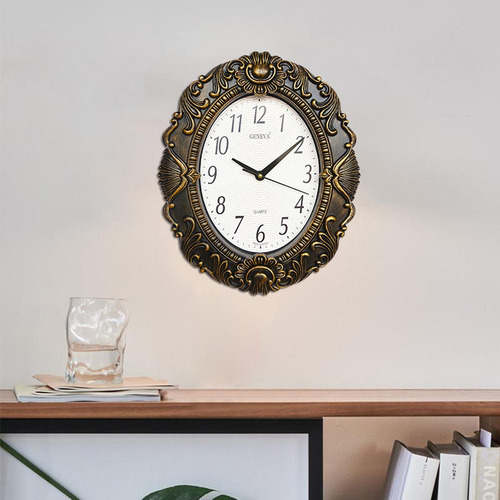 Reloj De Pared De 14 '' Con Números Arábigos Para El Reloj