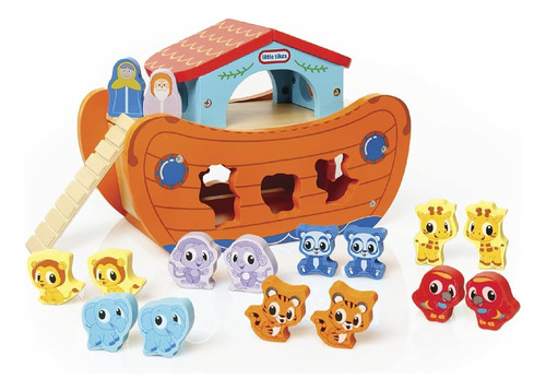 ~? Little Tikes - Solid Wood Animal Ark Toy - Animal Playset