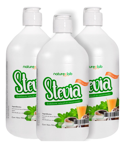 Stevia Liquida Orgánica 3 Uds. - mL a $44