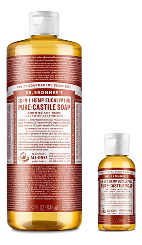 Dr. Bronner's Pure-castile - Jabon De Castilla Liquido. Paqu