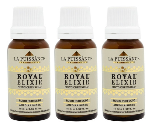 La Puissance Royal Elixir Kit X3 Ampollas Shock Rubio 15ml