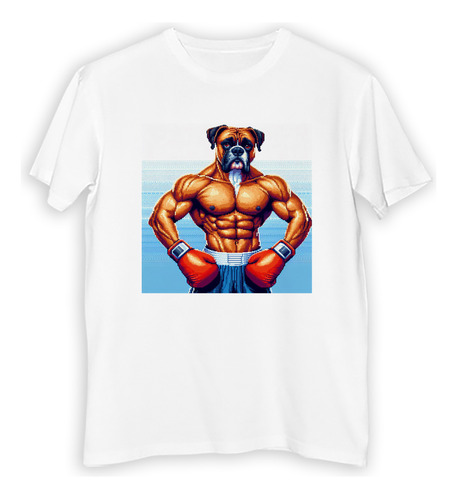 Remera Hombre Boxer Boxeo Boxeador Musculo Gym Perro