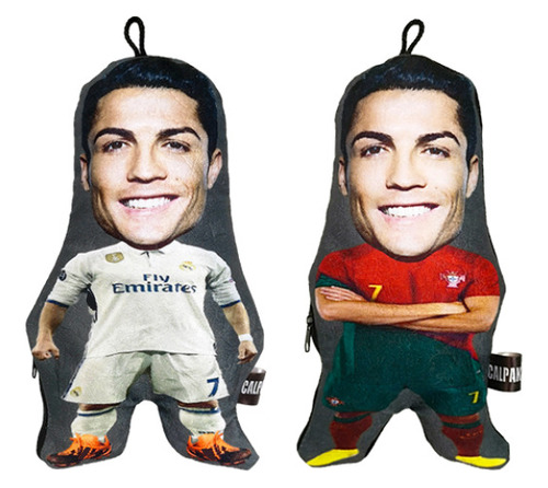 Dos Cojines Cristiano Ronaldo Chiquitos 25 Cm - Real Madrid