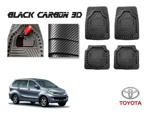 Tapetes Premium Black Carbon 3d Toyota Avanza 2012 A 2015