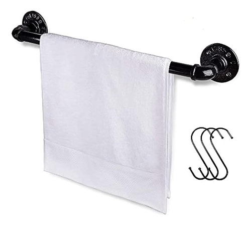 Jeasor Industrial Pipe Towel Rack Toallero, Heavy Duty Wall 