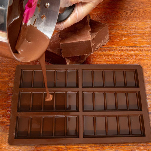 Molde De Silicona Para Barra De Chocolate Moldes De Silicona