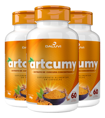 3x Artcumy Fórmula Exclusiva 3 Meses Sabor Sem sabor