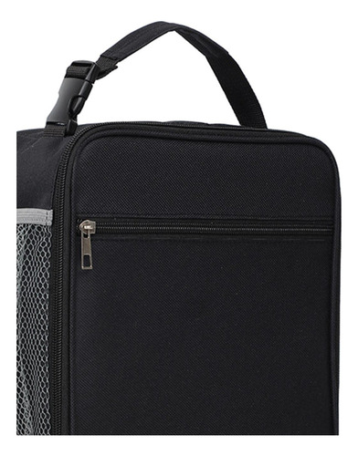 Bolsa De Almuerzo Aislada, Bolsa De Picnic Impermeable Negro