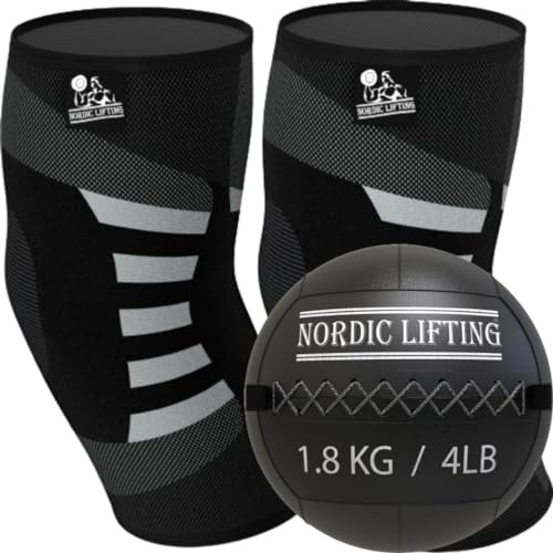 Soporte Compresión Codo Nordic Lifting + Pelota Pared 4lb