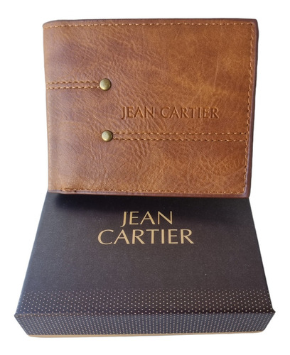 Billetera Cuero Eco Pu Hombre Ideal Regalo Jean Cartier Orig