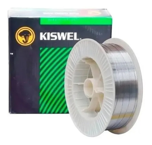 Alambre Kiswel Flux Mig Soldar Sin Gas Rollo X 5kg 0,8 Mm