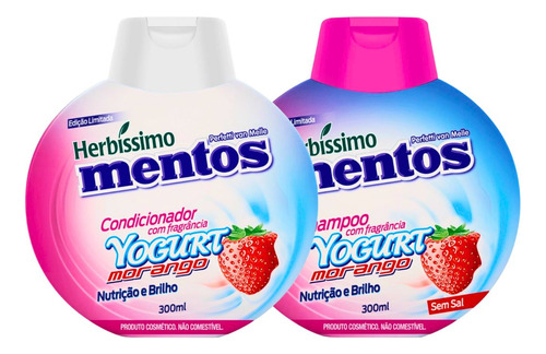 Kit Shampoo + Condicionador Herbissimo Mentos Yogurt